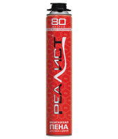 ЛЕТО Пена монтажная REALIST PRO Red 80л (875мл, 1кг) 