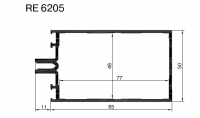 Стойка-ригель 85мм 6,4 м