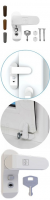 Оконный блокиратор  Penkid Sash Lock (ЧЕРНЫЙ) (ограничитель открывания)